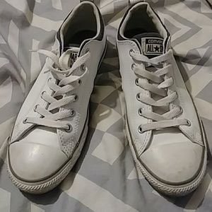 White leather converse